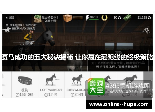 赛马成功的五大秘诀揭秘 让你赢在起跑线的终极策略 赛马成功的五大秘诀揭秘 让你赢在起跑线的终极策略
